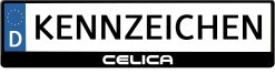 Celica-logo-kennzeichenhalter