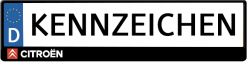 Citroen-logo-kennzeichenhalter