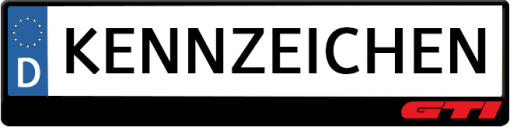 GTI-logo-kennzeichenhalter