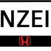 Honda-logo-mitte-kennzeichenhalter