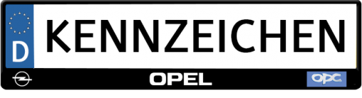 Opel-OPC-line-kennzeichenhalter