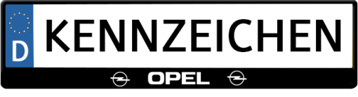 Opel-kennzeichenhalter