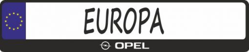 Opel logo kennzeichenhalter mitte