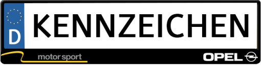 Opel-motorsport-kennzeichenhalter
