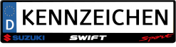 Suzuki-Swift-Sport-logo-kennzeichenhalter