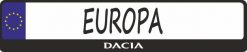 Dacia kennzeichenhalter mitte