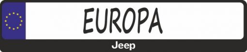 Jeep Logo kennzeichenhalter mitte